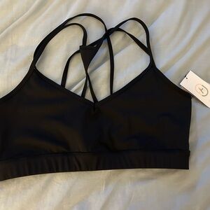 JustFab Midnight Strappy Sports Bra XXL